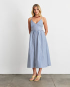 Vivien Dress - OPTIC WHITE/FRENCH BLUE STRIPE / 14 / U26D315751