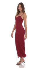Arabella Lace Contour Maxi Dress
