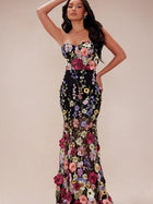 Arabella Floral Embroidered Maxi Dress