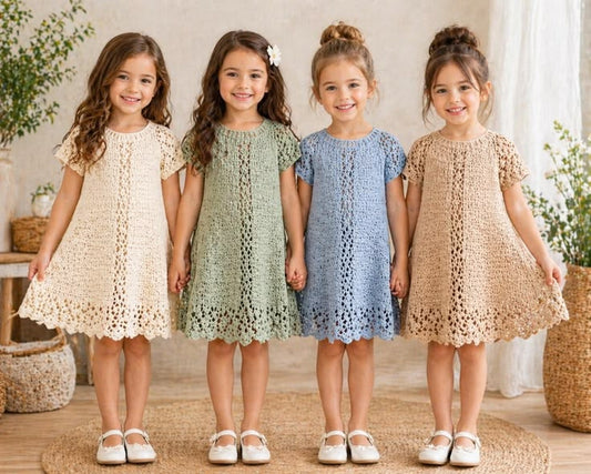Margot Vintage Lace Crochet Dress