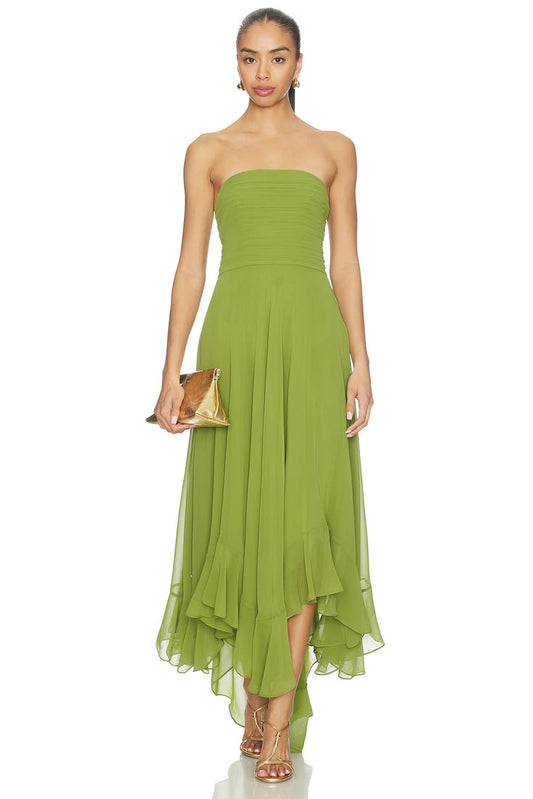 Louisa Silk Charmeuse Dress