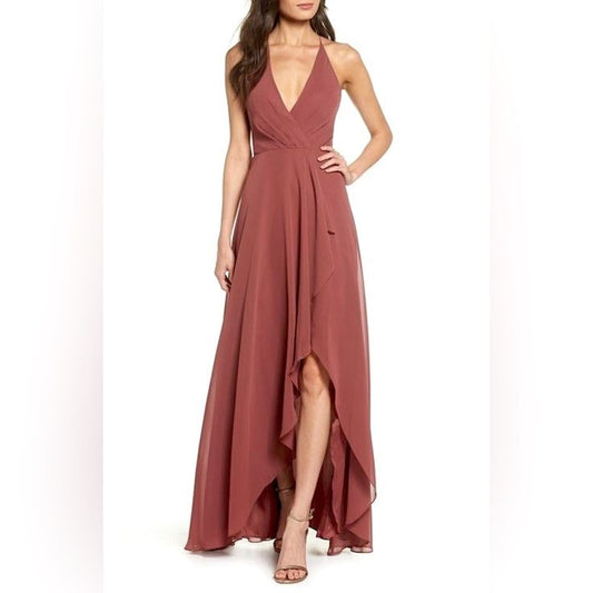 Farrah Ruffle Chiffon Gown