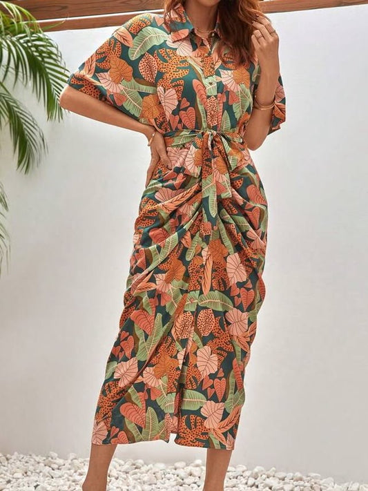 Vivienne Tropical Midi Dress