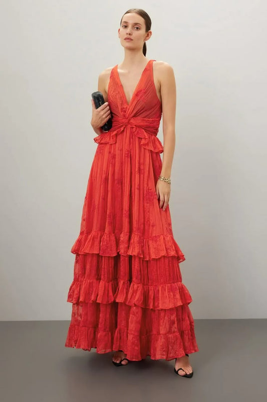 Camellia Silk Charmeuse Dress