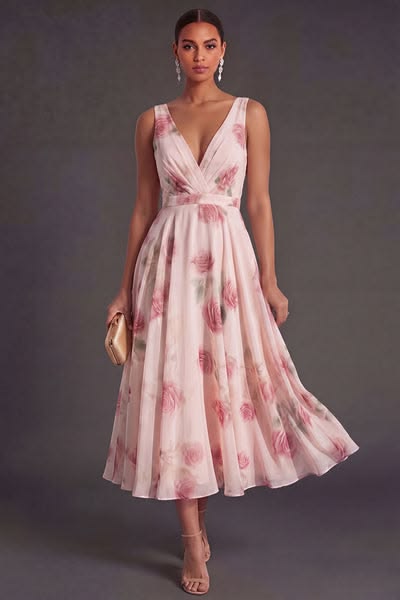Margot Floral A-Line Dress