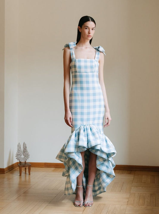 La Palma Dress - 8 / pink-gingham