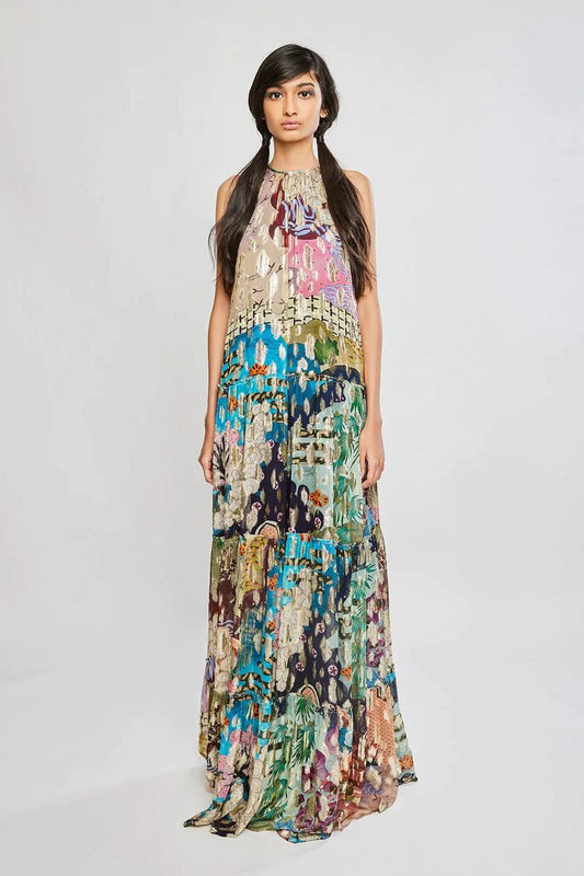 Maximila Silk Charmeuse Dress