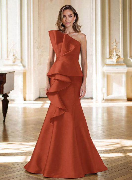 Margot Satin Trumpet Dress