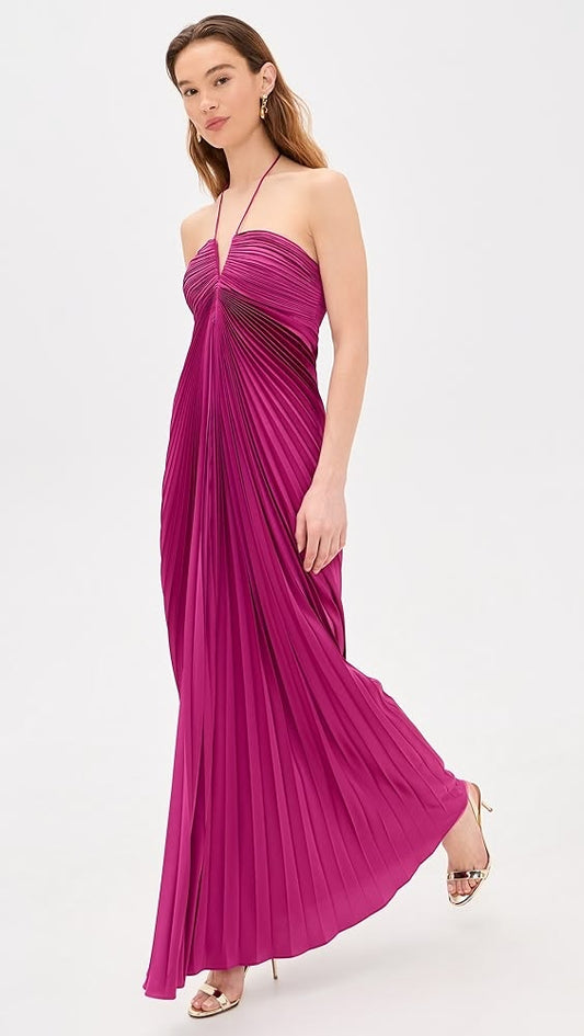 Ionea Pleated Evening Gown