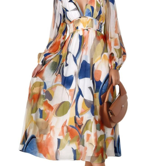 Iris Silk Maxi Dress