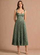 Isonelle Navy Midi Dress