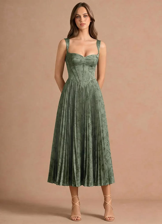 Isonelle Navy Midi Dress