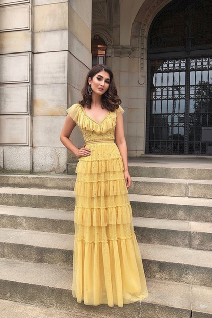 Valentina Tulle Floor-Length Dress