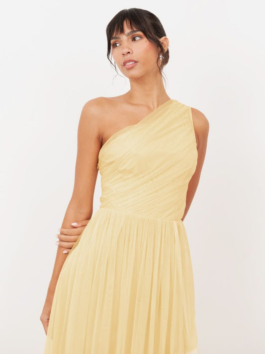 Celeste One-Shoulder Recycled Maxi Dress
