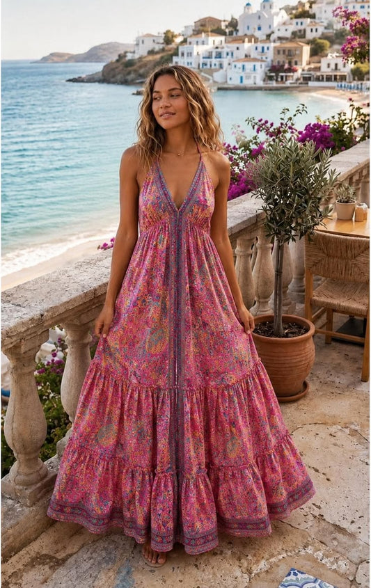 Luma Silk Maxi Dress