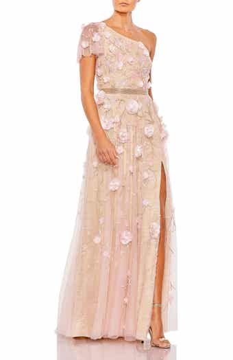 Margot One-Shoulder Chiffon Gown