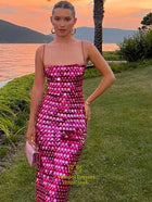 Vivienne Sequin Backless Dress