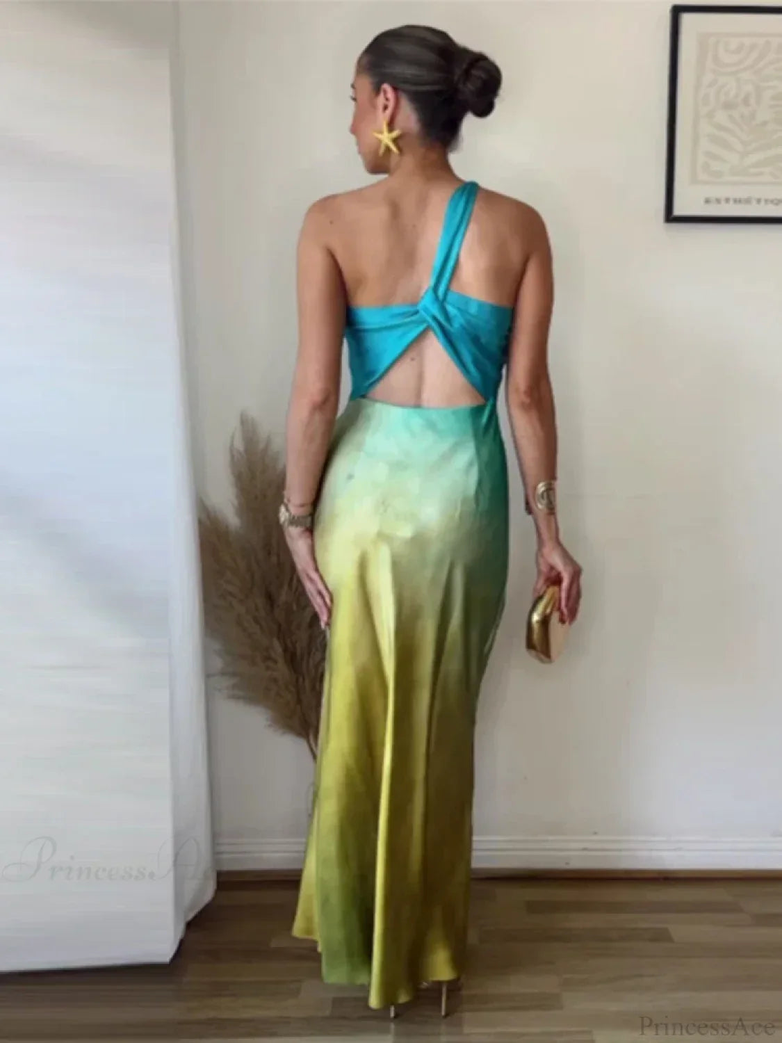 blue Margot Gradient Vacation Dress
