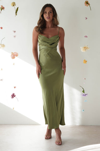 Everleigh Satin Midi Dress