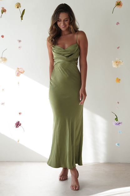 Everleigh Satin Midi Dress