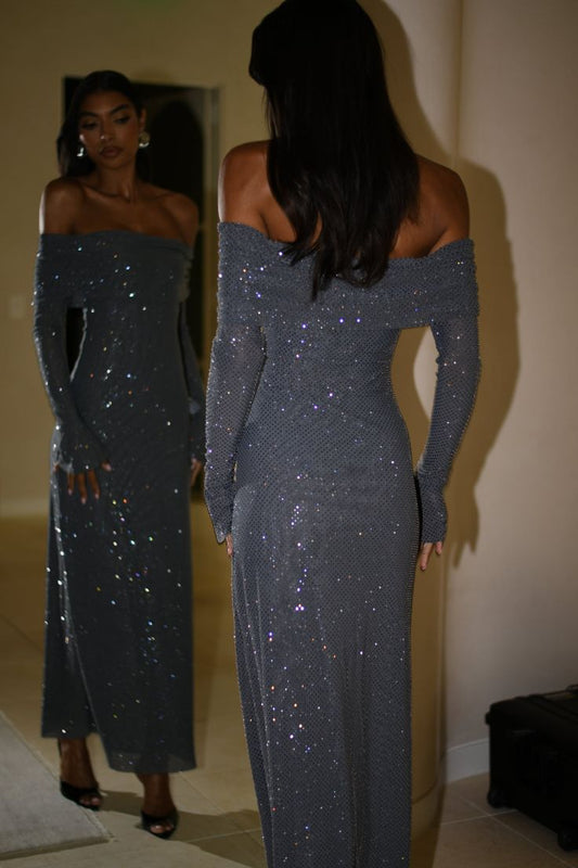 Abel - Maxi Dress Gray-M