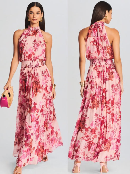 Dahlia Floral Smocked Maxi Dress