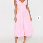 Fashion Nova Dresses | Fashion Nova Pink Sweetheart Midi Sundress | Color: Pink | Size: M