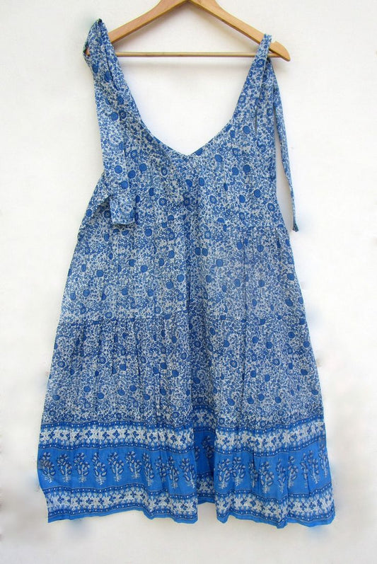 Summer Travel Wear Cotton Mini Maxi Dress - Deep V Neckline With Strap Mini Dress - Sleeve Less Mini Maxi - Etsy