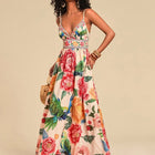 Luciana Boho Floral Maxi Dress