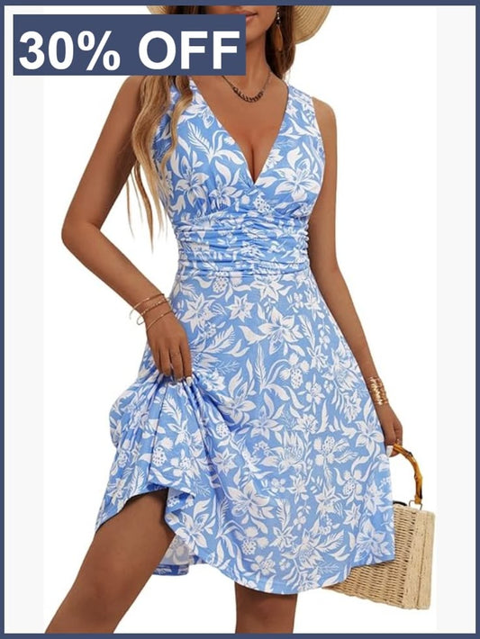 Margot Floral Linen Sundress
