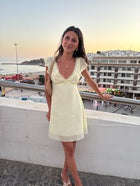 Yellow Mini Dress | European Summer Outfit 💛✨