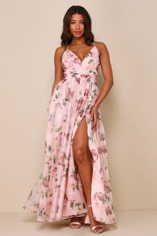 Josephine Floral Organza Maxi Dress