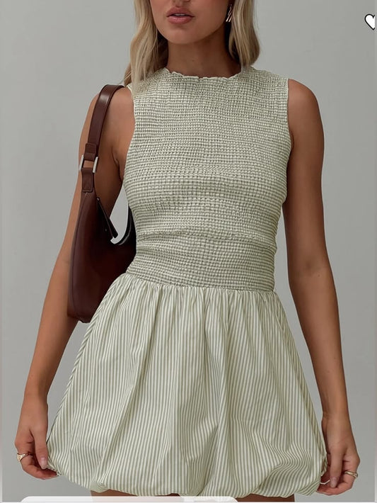 Narnie Mini Dress in Sage