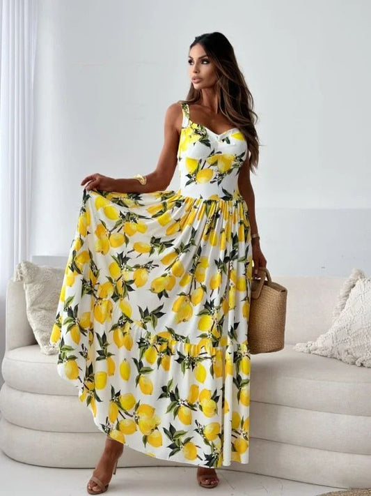 Margot Printed Sling Dress