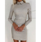 Design Plaid Dress