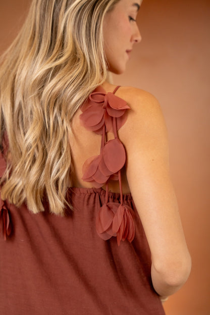 Tania Brick Midi Dress