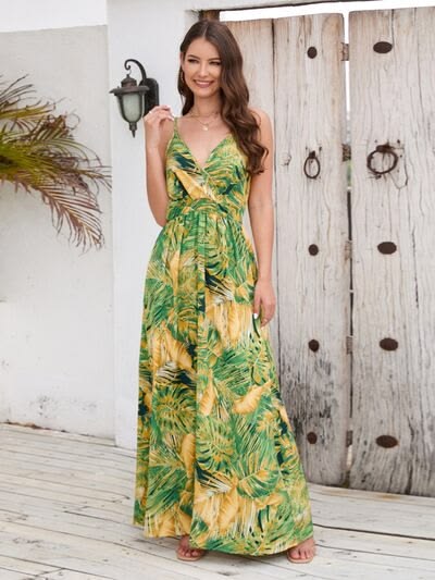 Margot Printed Surplice Dress