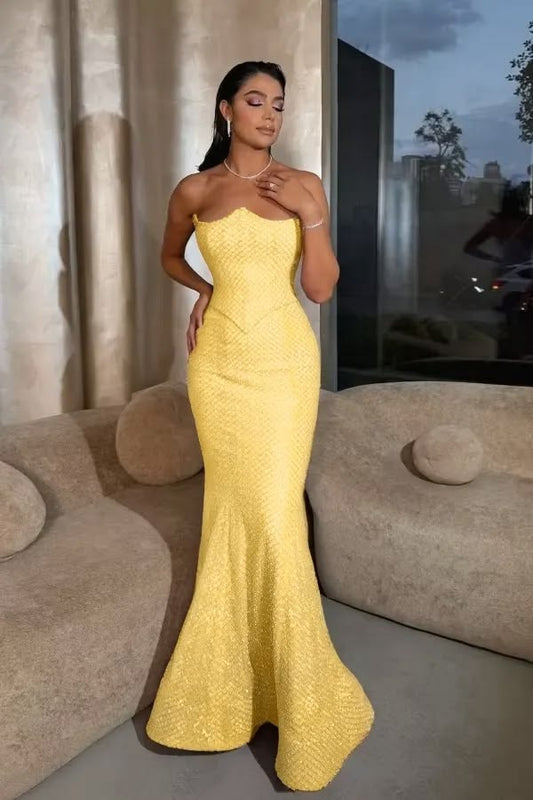 Violet Sequin Mermaid Gown