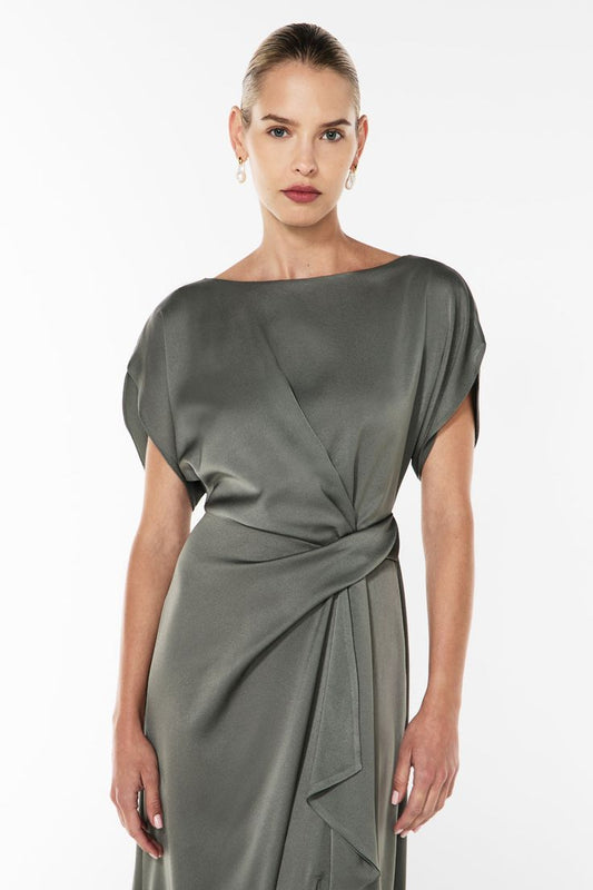 Venus Silk Charmeuse Midi Dress