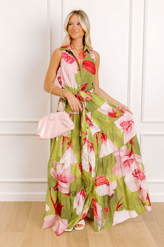 Guava Gorgeous Floral Maxi Dress