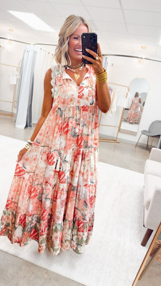The Dainty Bloom Maxi Dress - Large