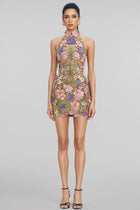 Gloria Embroidered Floral Mini Dress