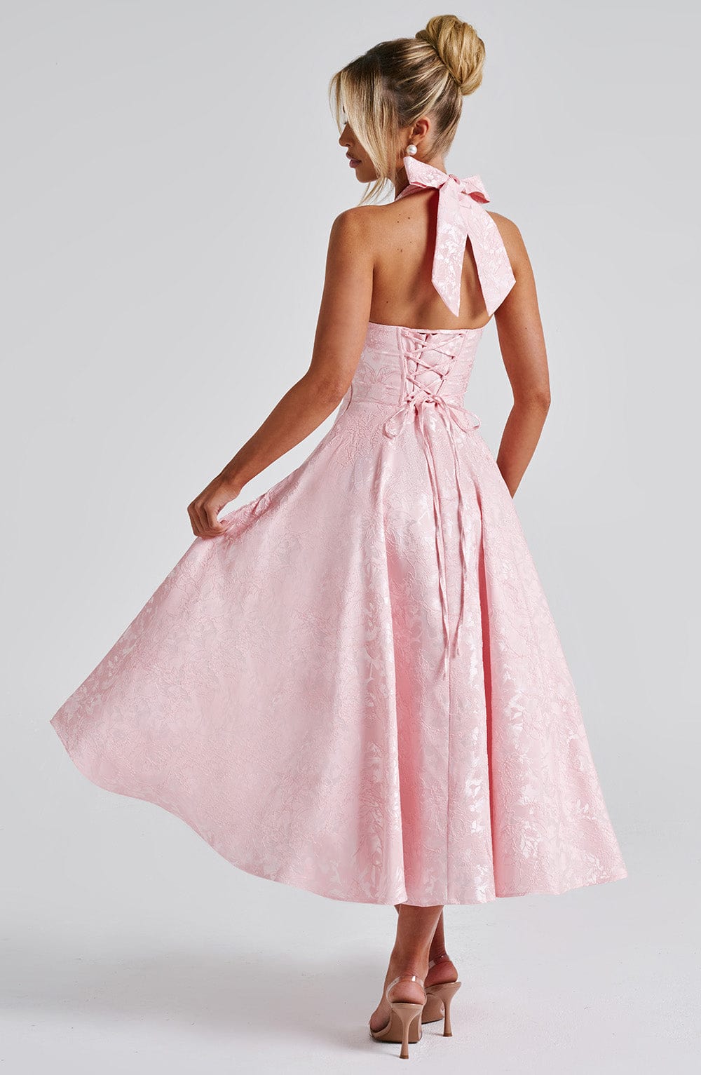 Blush Effie Lemon Midi Dress