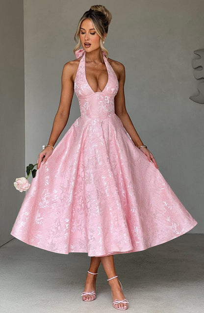 Blush Effie Lemon Midi Dress