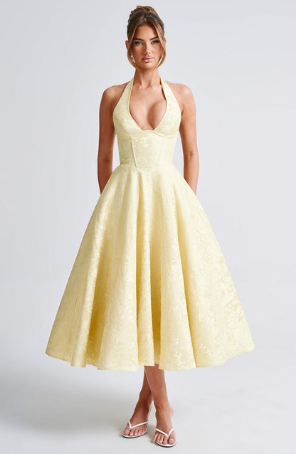 Lemon Effie Lemon Midi Dress