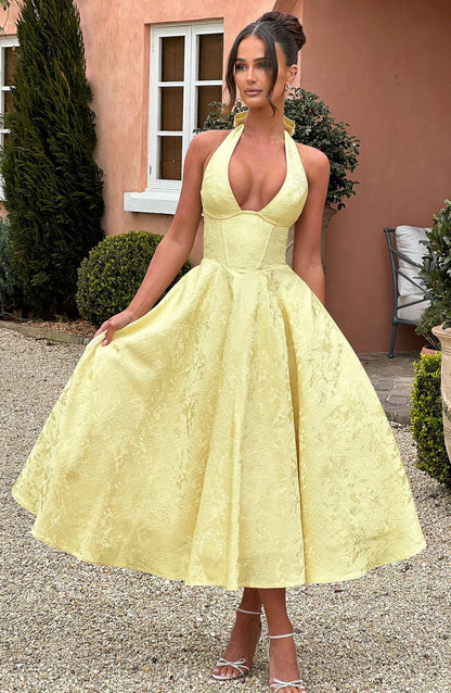 Lemon Effie Lemon Midi Dress