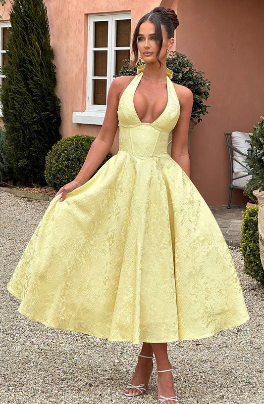 Lemon Effie Lemon Midi Dress