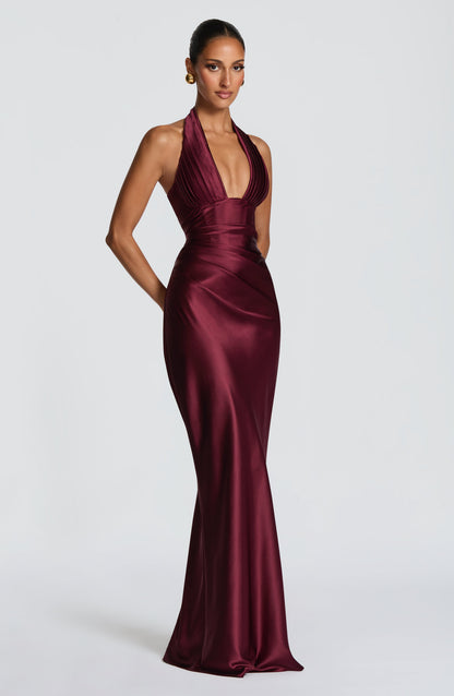 Cherry Lacquer Elowen Cherry Lacquer Maxi Dress