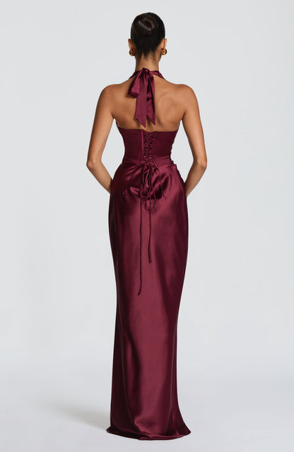Cherry Lacquer Elowen Cherry Lacquer Maxi Dress