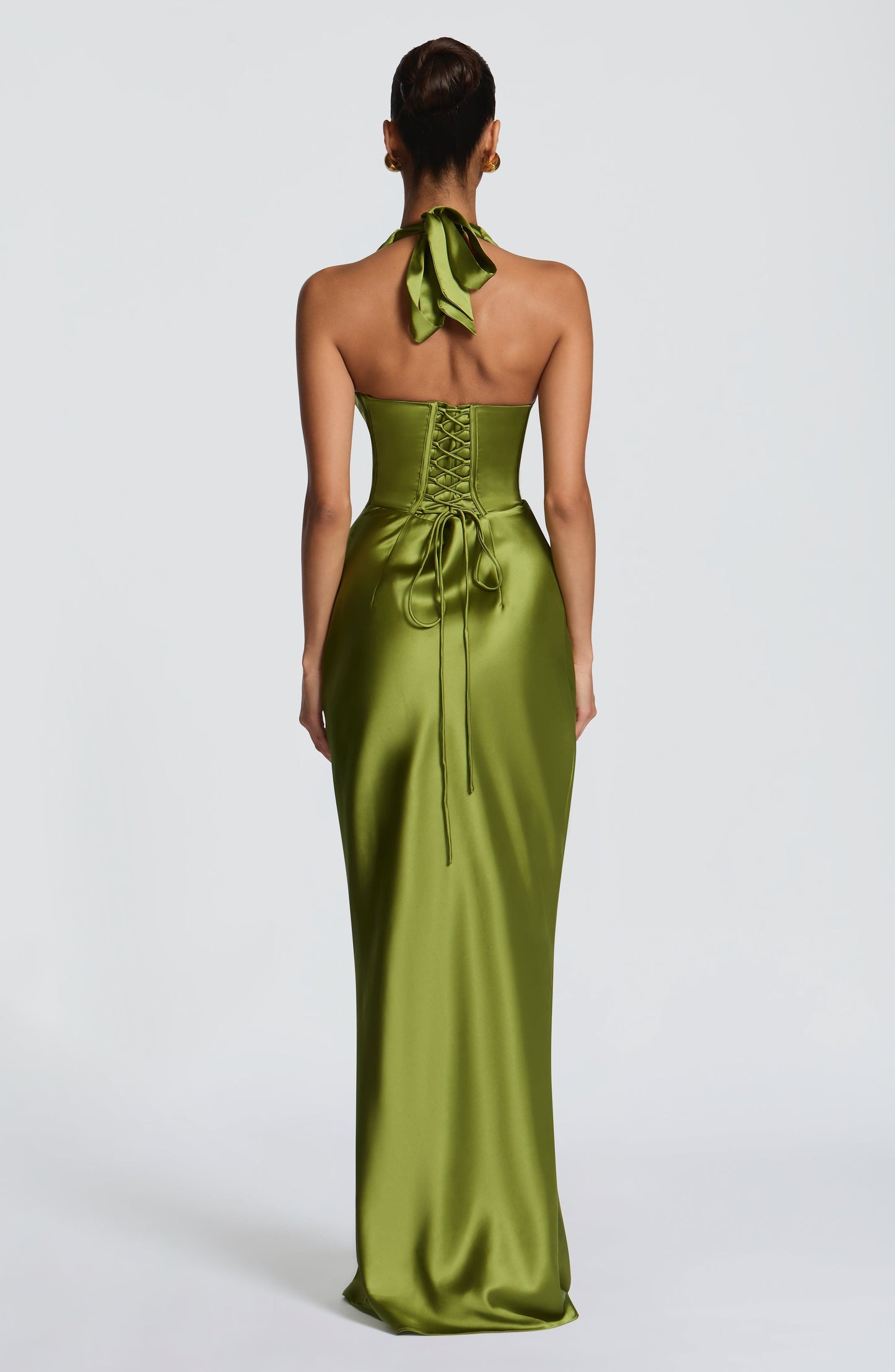 Olive Elowen Cherry Lacquer Maxi Dress